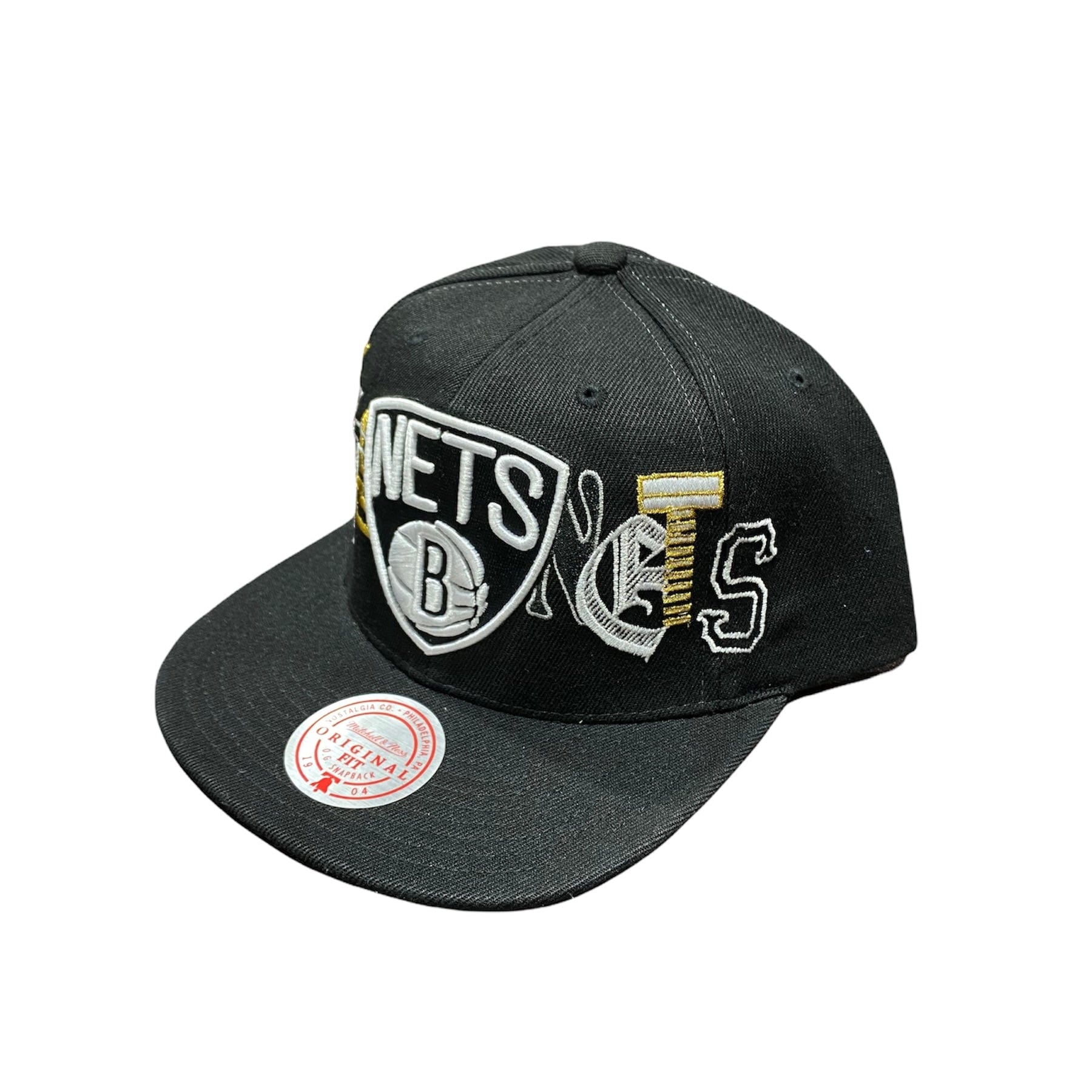Mitchell & Ness Nba Brooklyn Nets Hype Type Snapback (Black) - Image 2