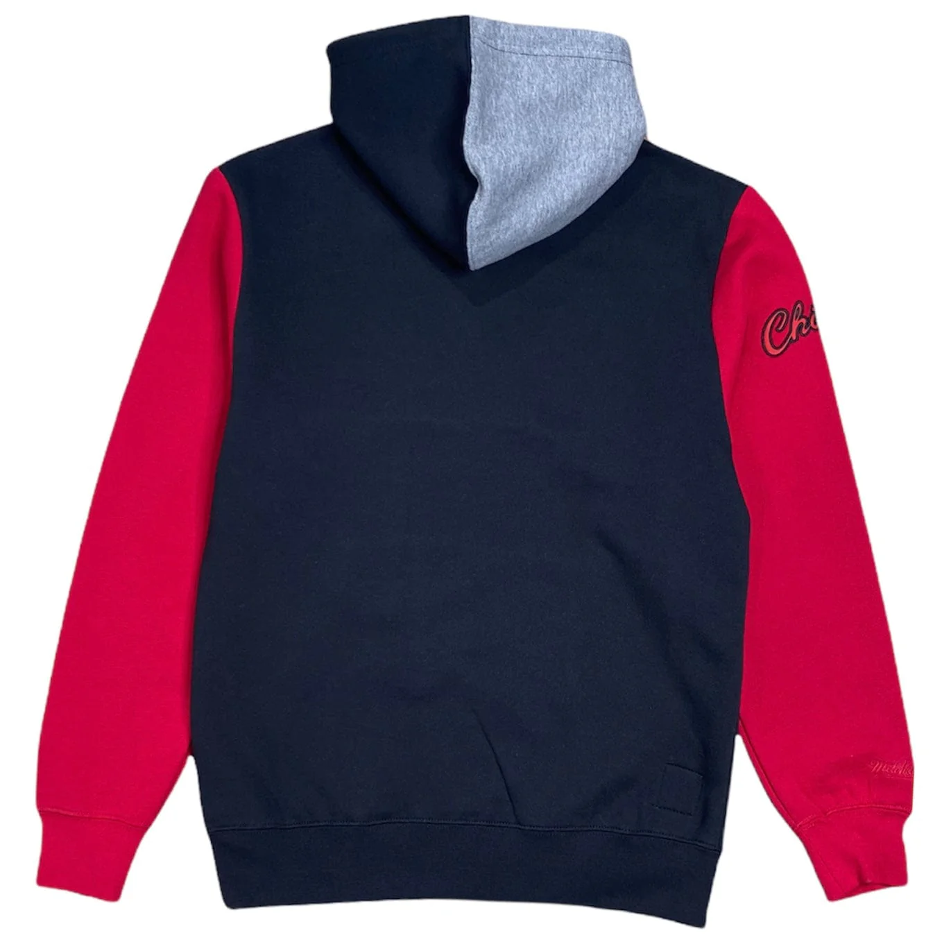 Mitchell & Ness Nba Chicago Bulls Color Blocked Fleece Hoodie (Black) - Image 2