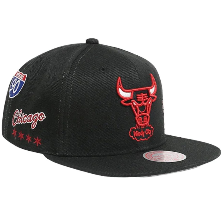 Mitchell & Ness Nba Chicago Bulls Hyperlocal Hwc Snapback (Black) - Image 2
