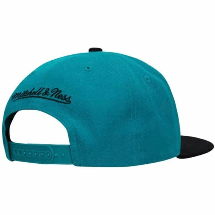 Mitchell & Ness NBA Detroit Pistons Team 2 Tone 2.0 Snapback (Teal/Black) - Image 2