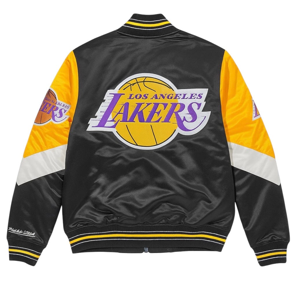 Mitchell & Ness Nba La Lakers Throw It Back Heavyweight Jacket (Black) - Image 2
