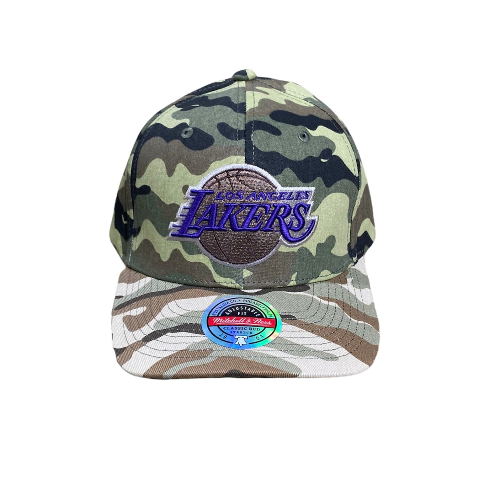 Mitchell & Ness Nba La Lakers Woodland Desert Snapback (Camo Woodland) - Image 2