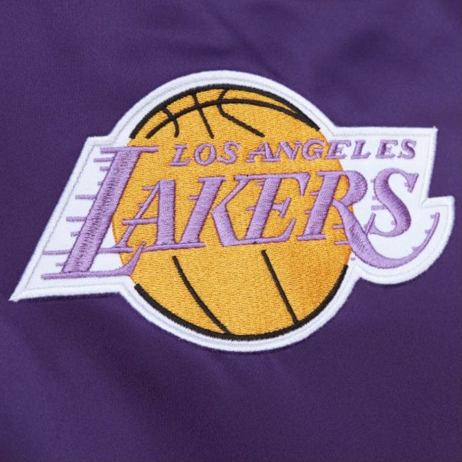 Mitchell & Ness NBA Los Angeles Lakers Heavyweight Satin Jacket (Purple) - Image 3