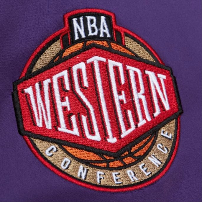 Mitchell & Ness NBA Los Angeles Lakers Heavyweight Satin Jacket (Purple) - Image 4