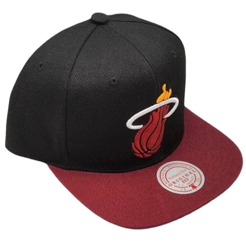 Mitchell & Ness Nba Miami Heat Core Basic Snapback (Black/Red) - Image 2