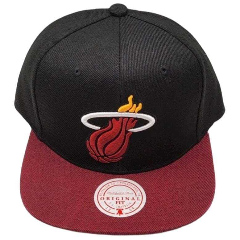 Mitchell & Ness Nba Miami Heat Core Basic Snapback (Black/Red) - Image 3