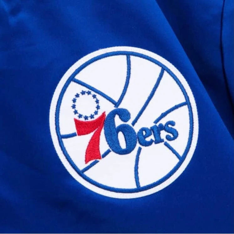 Mitchell & Ness Nba Philadelphia 76ers Champ City Satin Jacket (Royal) - Image 3
