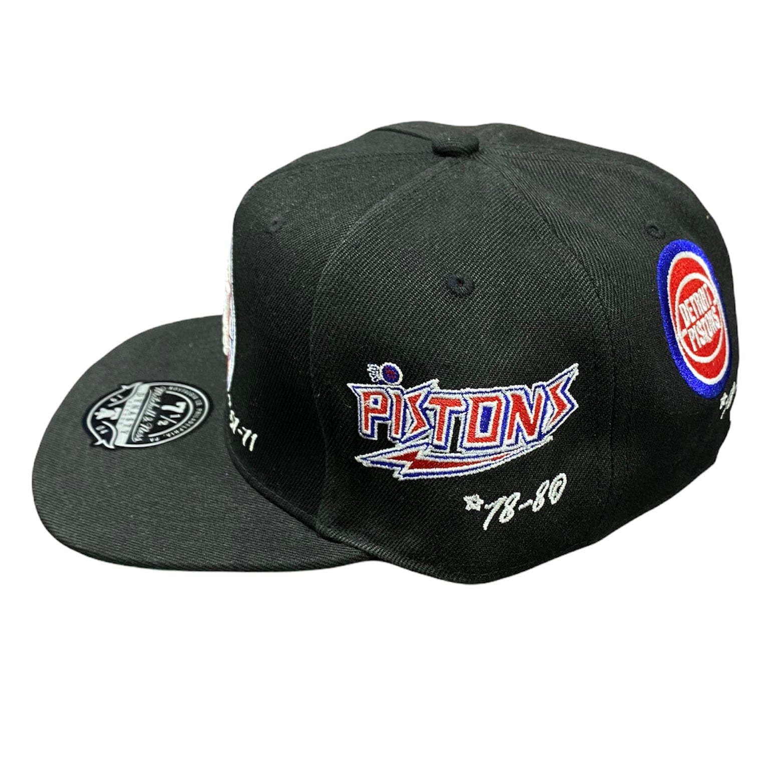 Mitchell & Ness Nba Timeline Fitted Hwc Detroit Pistons Hat (Black) - Image 2