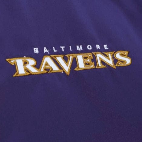 Mitchell & Ness NFL Baltimore Ravens Heavyweight Jacket (Purple) - Image 3
