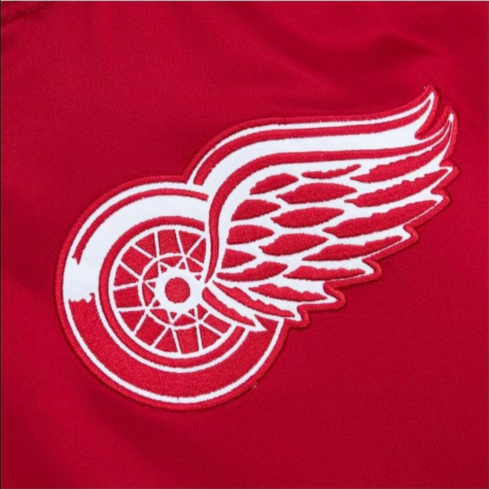 Mitchell & Ness NHL Detroit Red Wings Heavyweight Satin Jacket (Scarlet) - Image 3