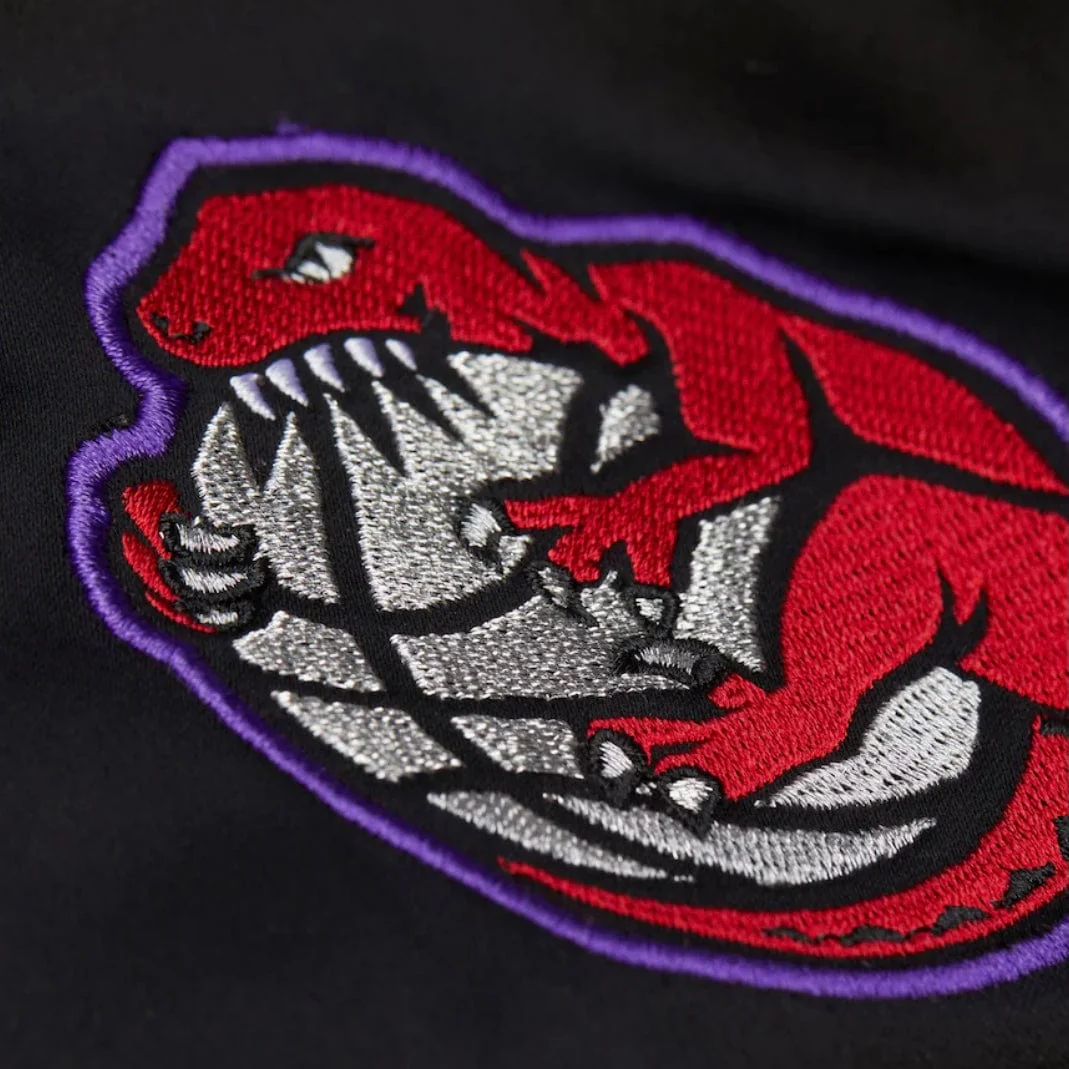 Mitchell & Ness Toronto Raptors Team Origins Satin Full-Snap Jacket (Black) - Image 5