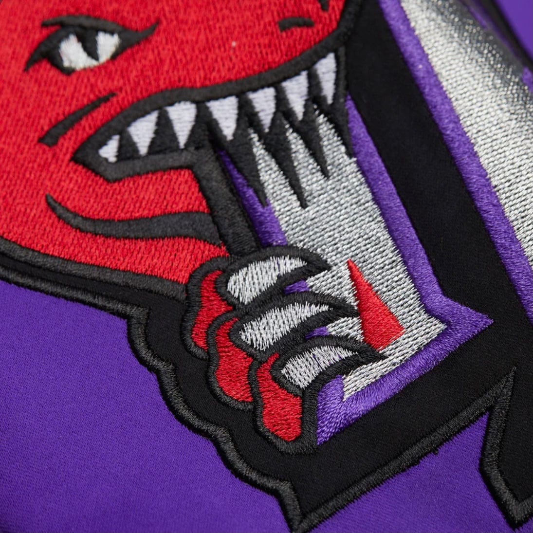 Mitchell & Ness Toronto Raptors Team Origins Satin Full-Snap Jacket (Black) - Image 7