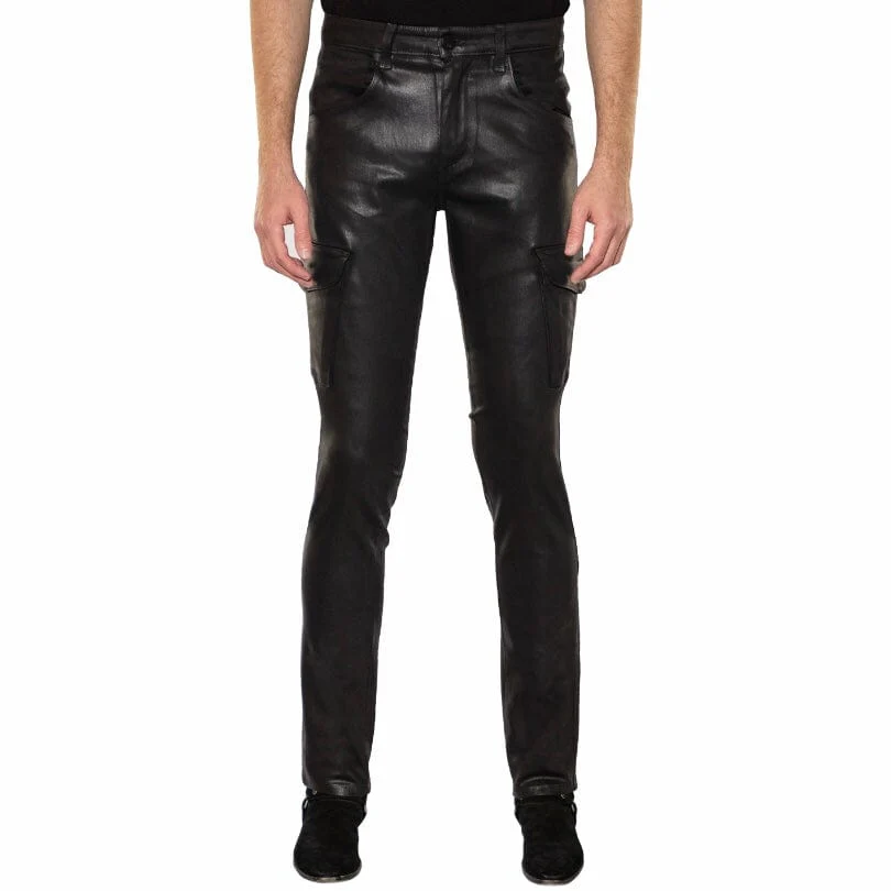 Monfrere Preston Coated Cargo Jean (Coated Noir) 3015C91001 - Image 2