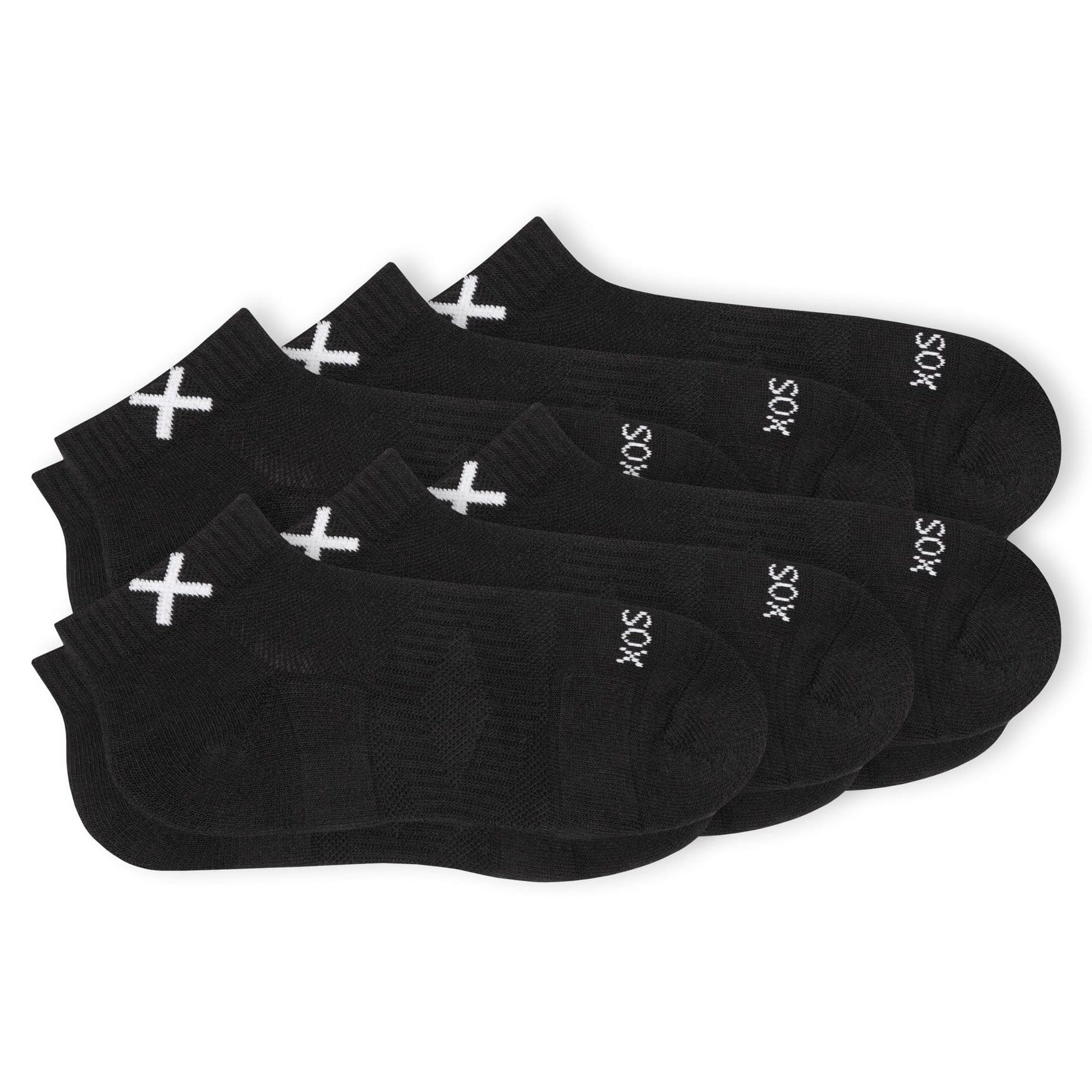Odd Sox Basix Ankle Socks (Black) 6-Pack - Image 2