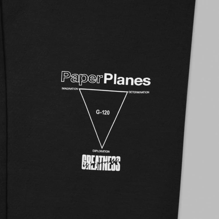 Paper Planes Garment Dyed Fleece Jogger (Black) 600036-001 - Image 2