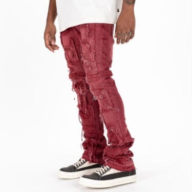 Pheelings "Inspired By" Flare Stack Denim (Burgundy) - Image 8