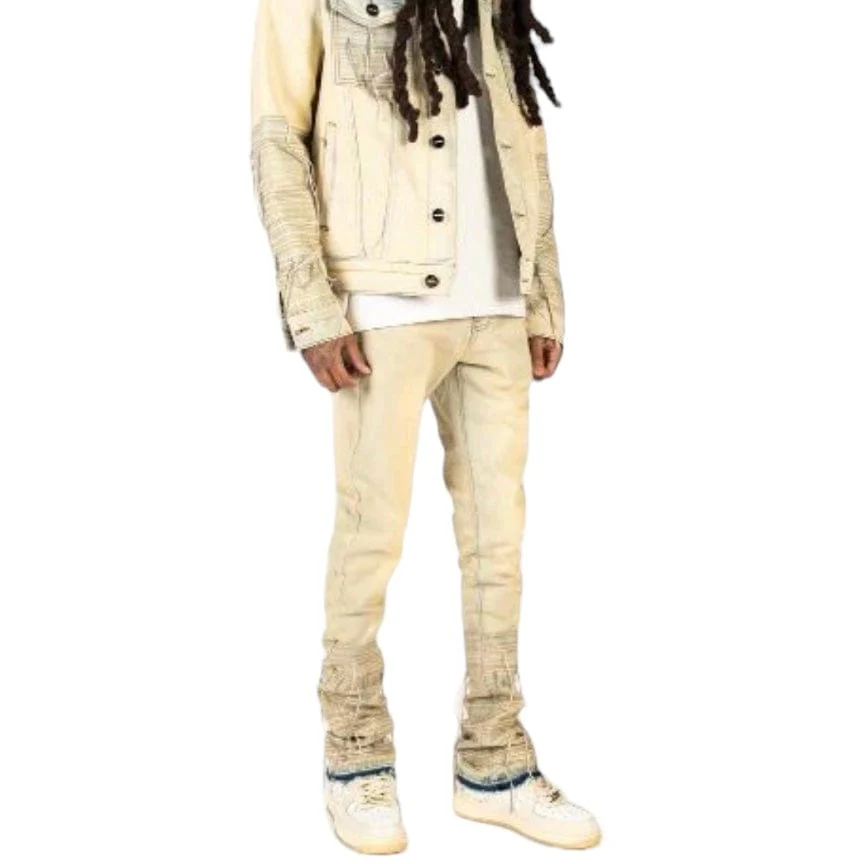 Pheelings "Phree Spirit" Flare Stack Denim (Light Blue/Sand) - Image 2