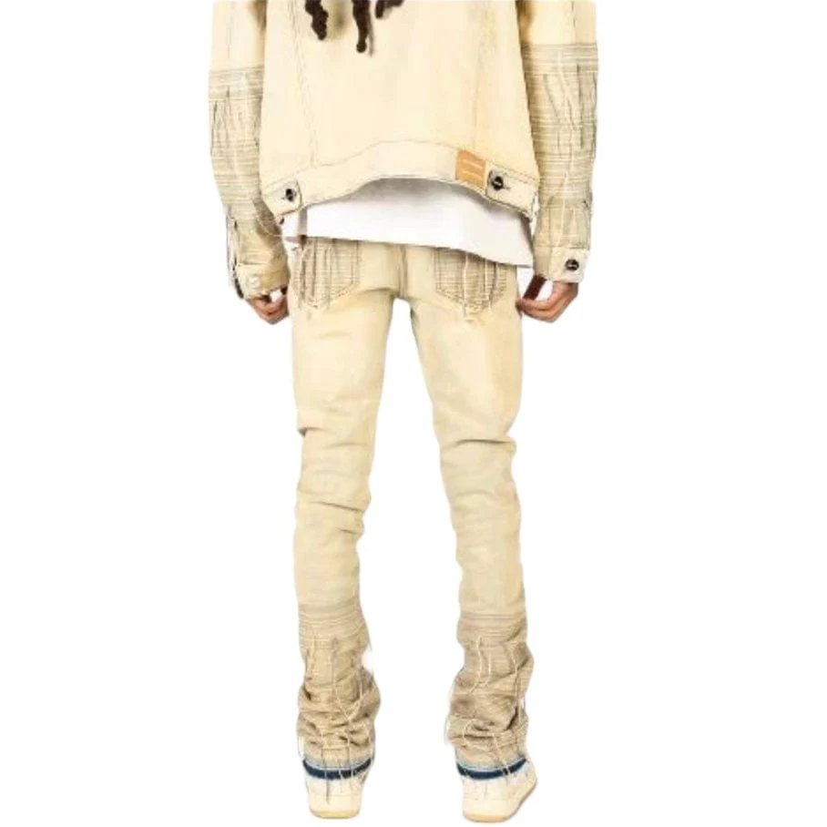Pheelings "Phree Spirit" Flare Stack Denim (Light Blue/Sand) - Image 3