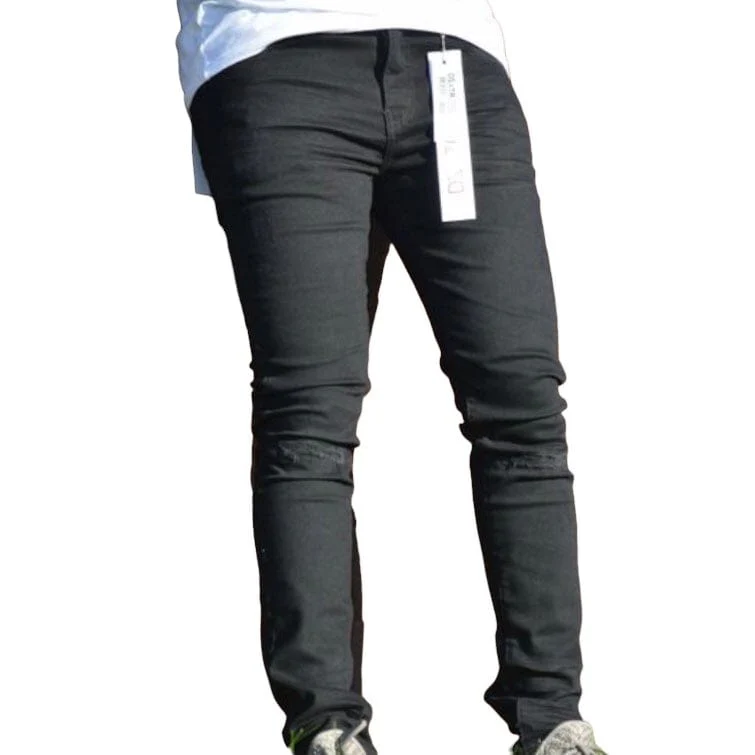 Premium Disaster Classic Ultra Stretch Denim (Black 3D Ripped) DZTR-350 - Image 2