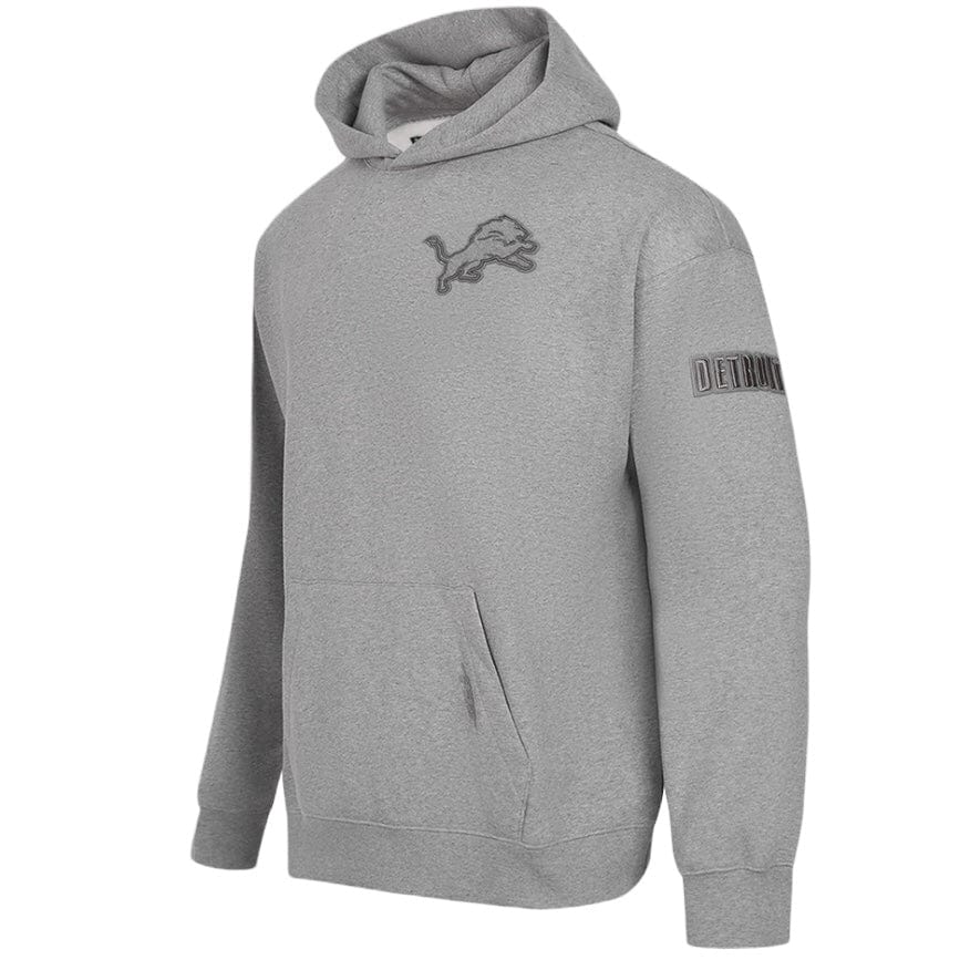 Pro Standard Detroit Lions Drop Shoulder Flc PO Hoodie (Dark Heather Grey) - Image 2
