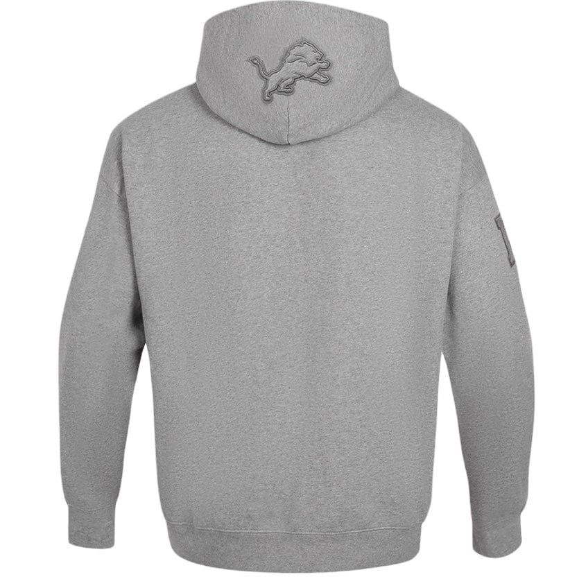 Pro Standard Detroit Lions Drop Shoulder Flc PO Hoodie (Dark Heather Grey) - Image 3