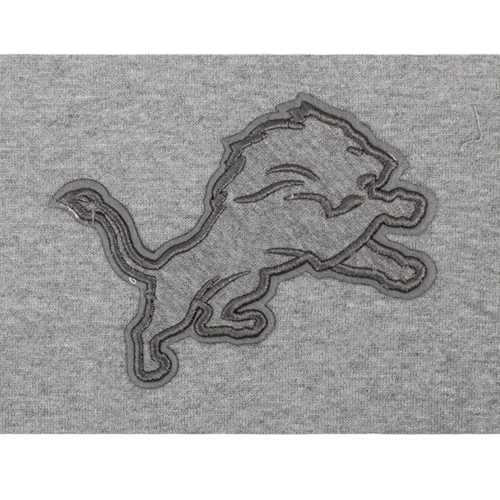 Pro Standard Detroit Lions Drop Shoulder Flc PO Hoodie (Dark Heather Grey) - Image 5