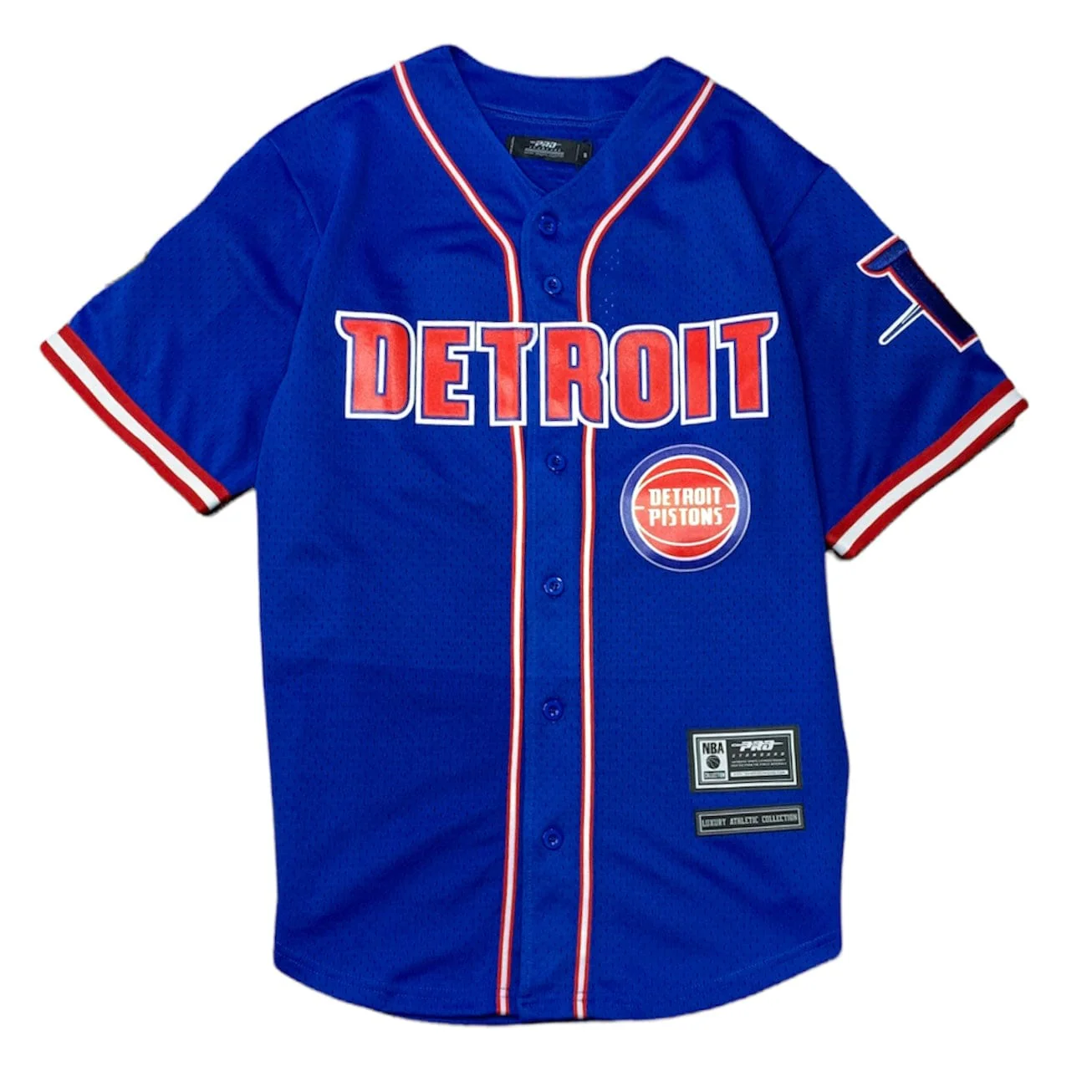 Pro Standard Detroit Pistons Jersey Shirt (Royal Blue) BDP153947-RYB - Image 4