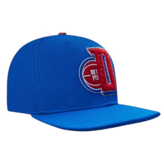 Pro Standard Detroit Pistons Mashup Wool Snapback (Royal Blue) - Image 2