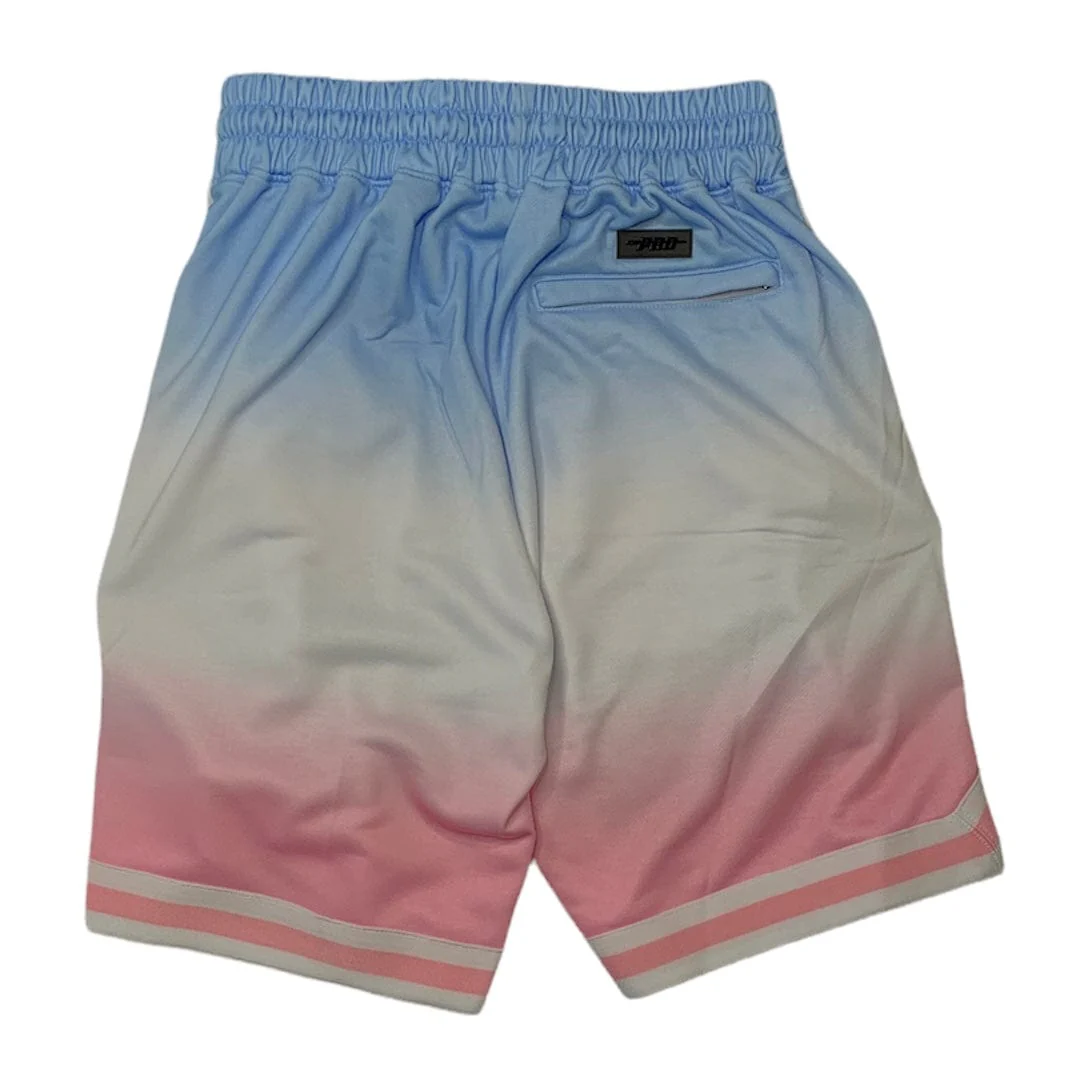 Pro Standard Detroit Pistons Team Shorts (Blue/White/Pink) BDP353813-BWP - Image 2