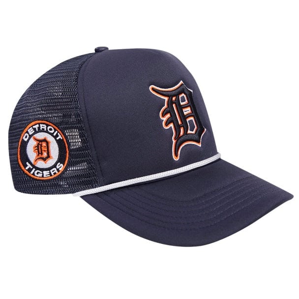 Pro Standard Detroit Tigers 2 Tone Wordmark Foam Front Trucker (Midnight Blue) - Image 4
