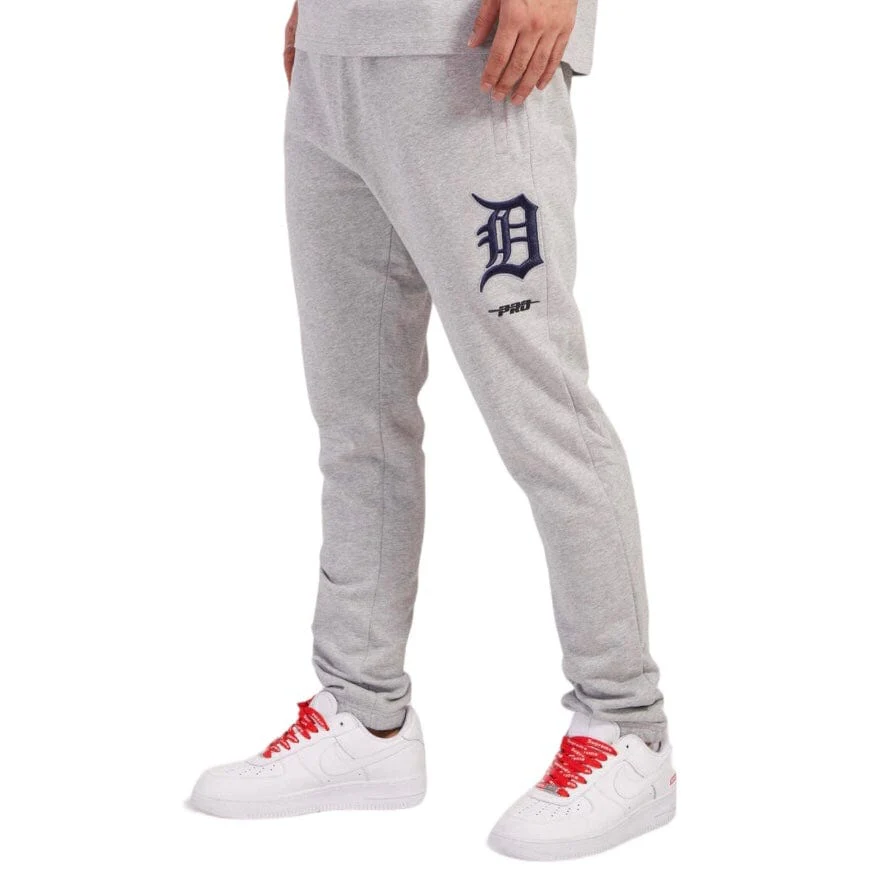 Pro Standard Detroit Tigers Brushed Back French Terry Joggers (Heather Grey) - Image 3