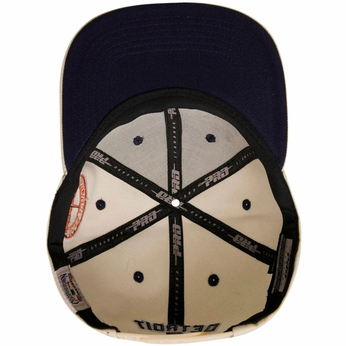 Pro Standard Detroit Tigers Retro Classic Wordmark Snapback (Eggshell) - Image 5