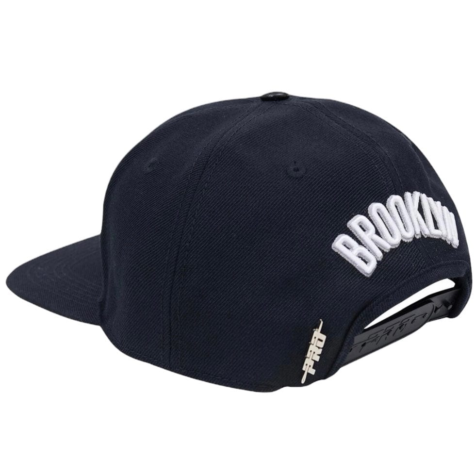 Pro Standard Nba Brooklyn Nets Team Logo Snapback (Black/Pink) - Image 3