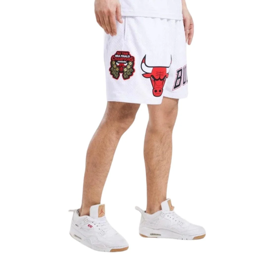 Pro Standard Nba Chicago Bulls Jersey Shorts (White) BCB353899-WHT - Image 2