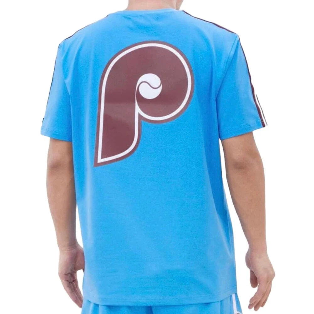 Pro Standard Philadelphia Phillies Logo Tee (Unversity Blue/Wine) LPH133624-UNW - Image 4