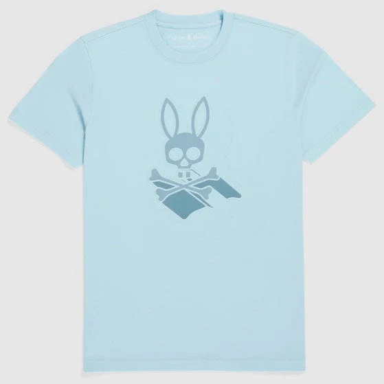 Psycho Bunny Dayton Graphic Tee (Seafoam) B6U232Y1PC - Image 5
