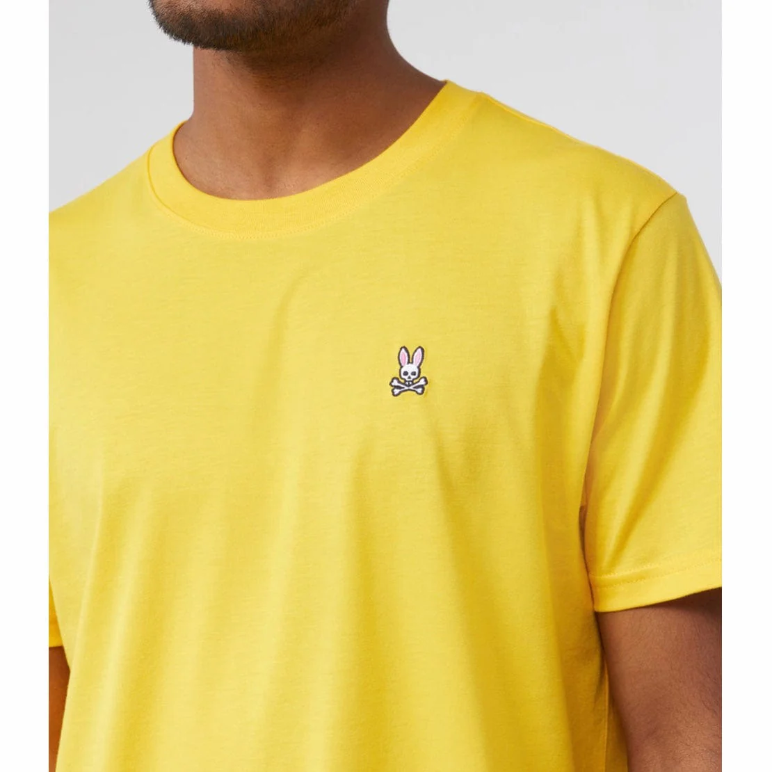 Psycho Bunny Mens Classic Crew Neck Tee (Desert Marigold) B6U014T1PC - Image 2