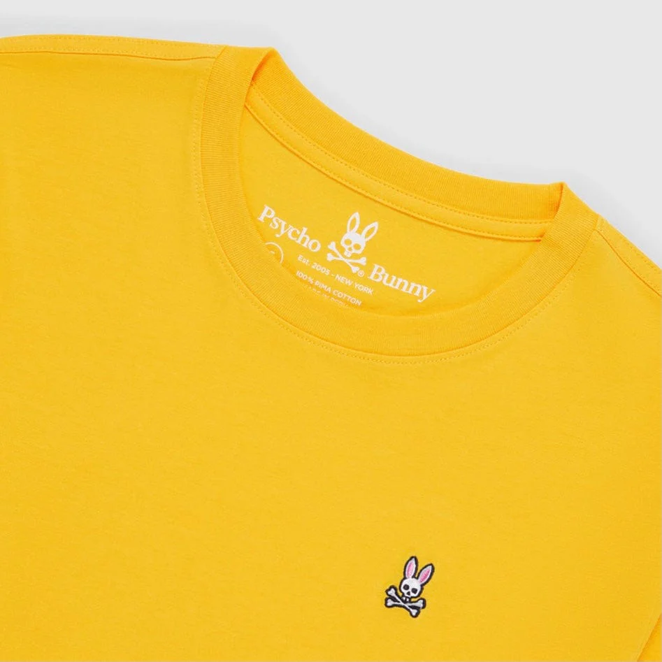 Psycho Bunny Mens Classic Crew Neck Tee (Desert Marigold) B6U014T1PC - Image 6