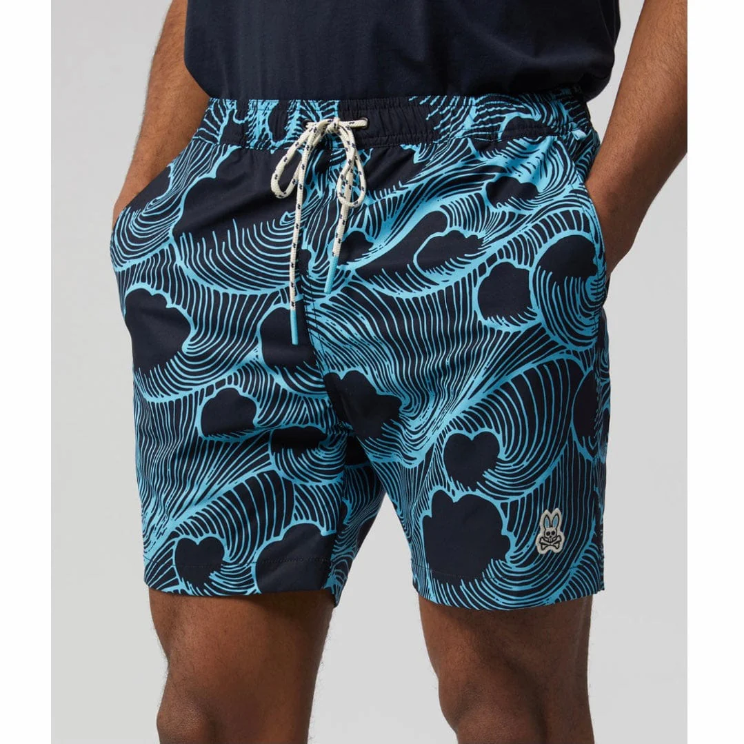 Psycho Bunny Thames Swim Shorts (Navy) B6W430T1PO - Image 2