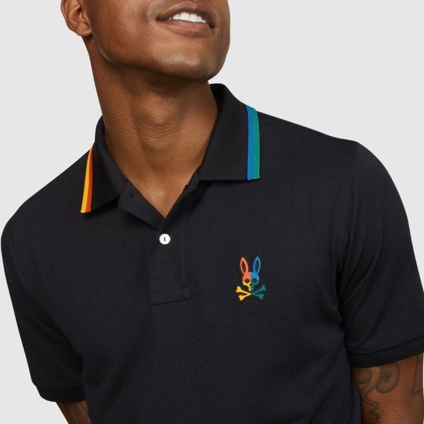 Psycho Bunny Warwick Sport Polo (Black) B6K128Q1PB - Image 2
