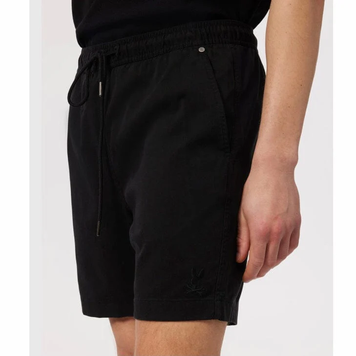 Psycho Bunny Willis Stretch Tencel Short (Black) B6R239Y1WB - Image 2