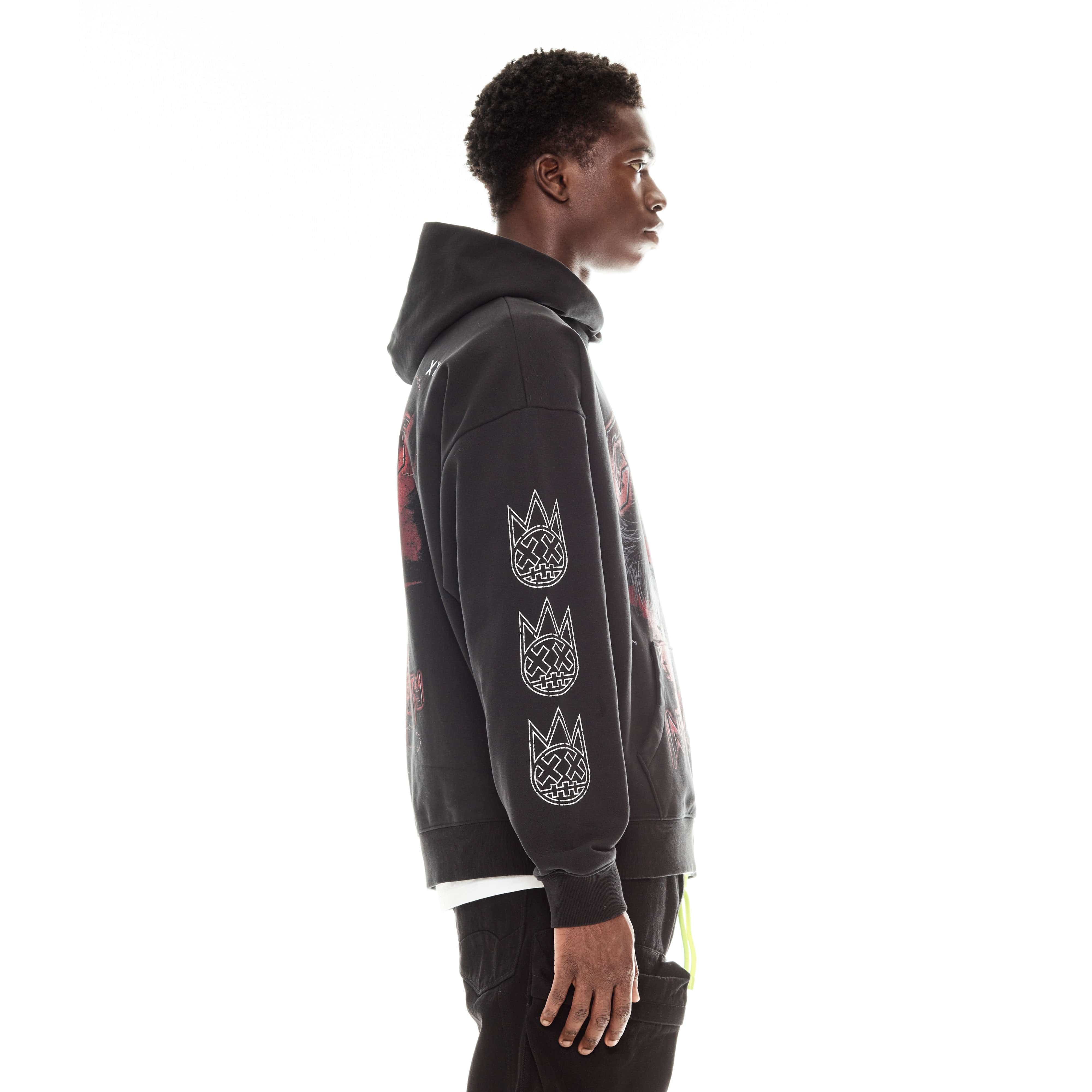 PULLOVER SWEATSHIRT IN BLACK - Image 4