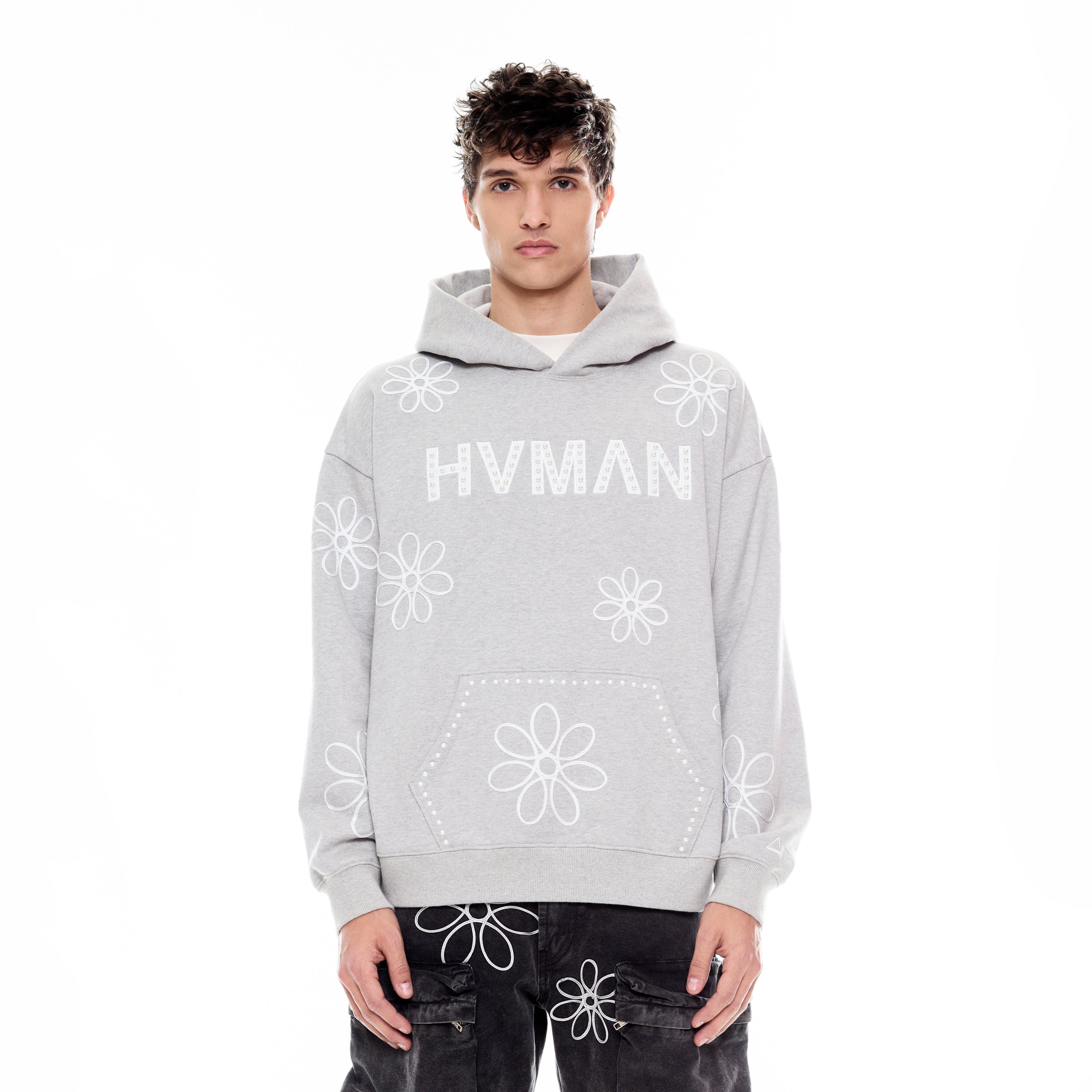 PULLOVER SWEATSHIRT IN HEATHER GREY - Image 2