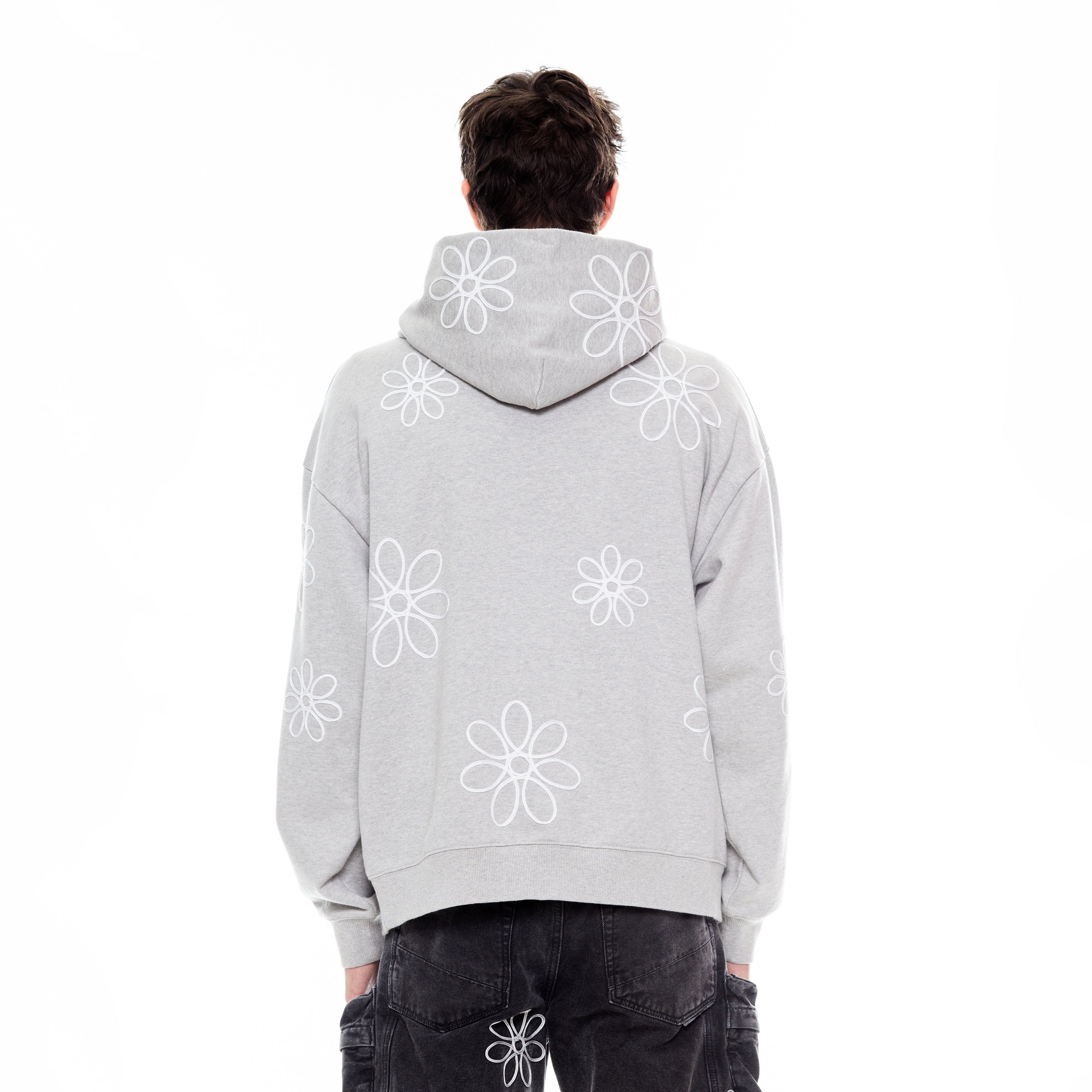 PULLOVER SWEATSHIRT IN HEATHER GREY - Image 3