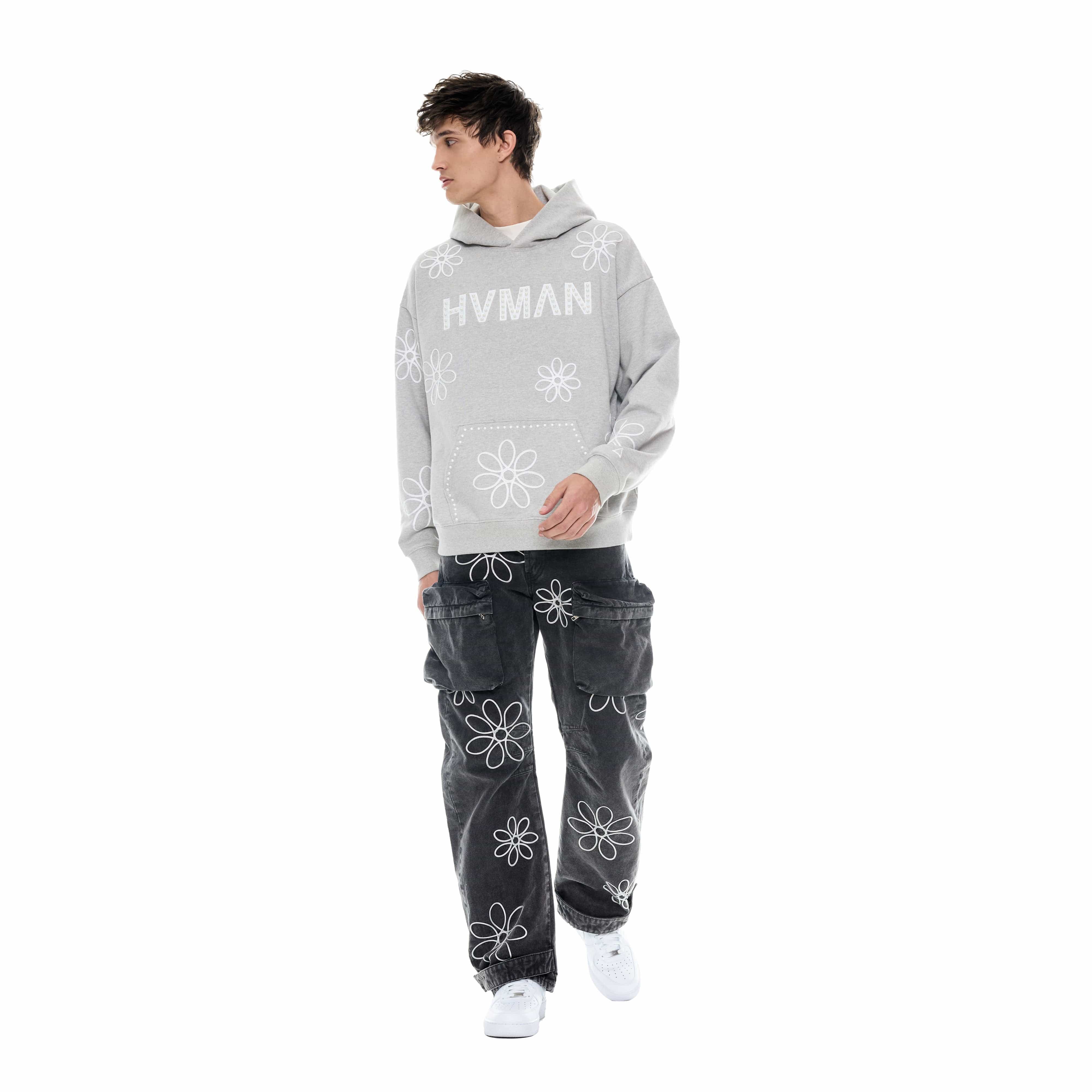PULLOVER SWEATSHIRT IN HEATHER GREY - Image 4