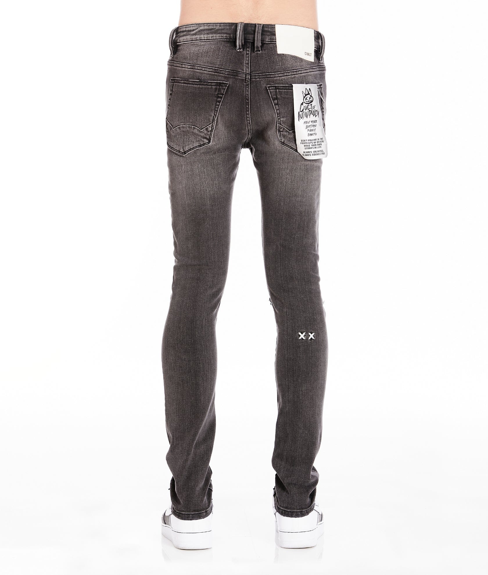 PUNK SUPER SKINNY IN FLINT BLACK JEANS - Image 2