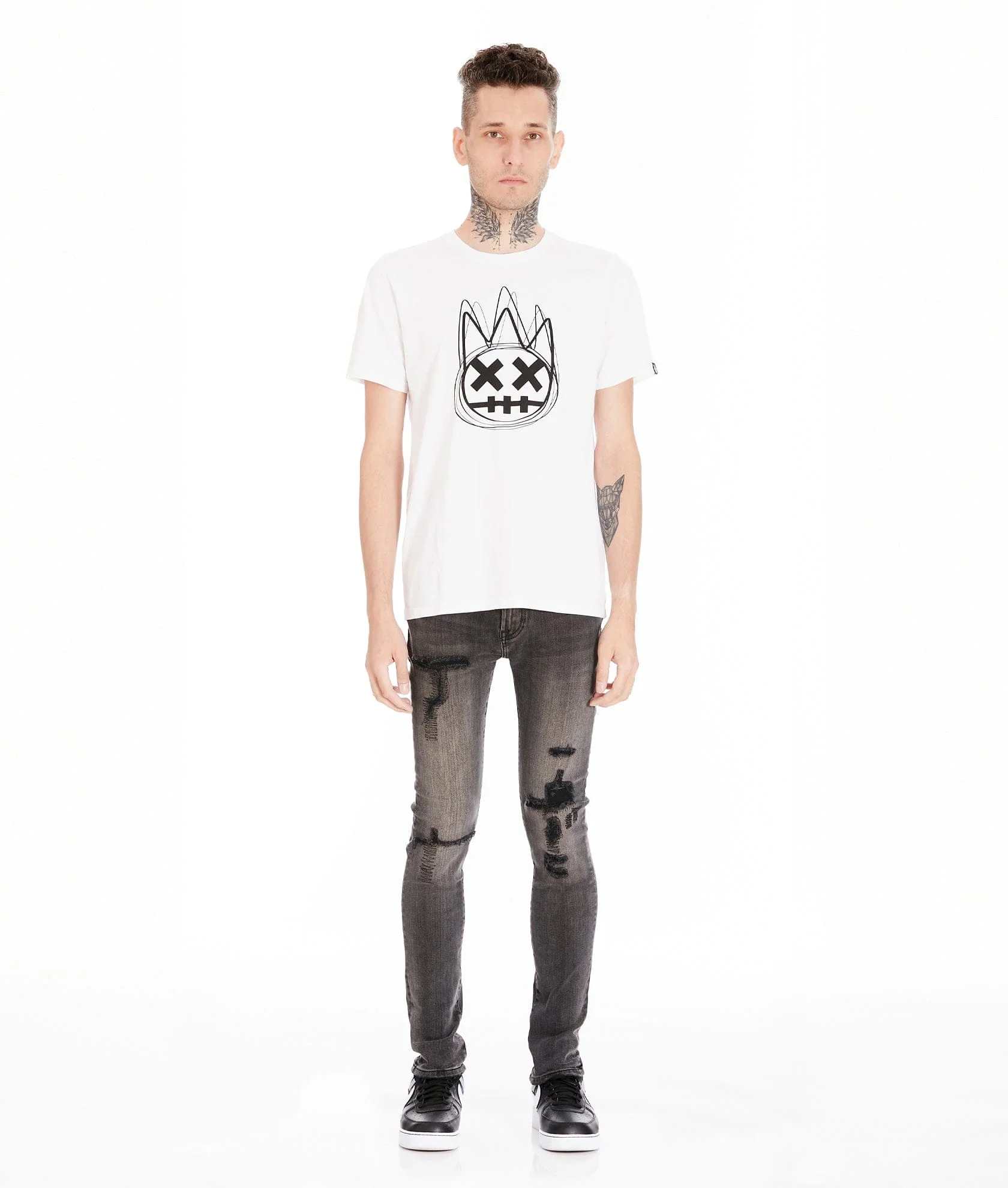 PUNK SUPER SKINNY IN FLINT BLACK JEANS - Image 3