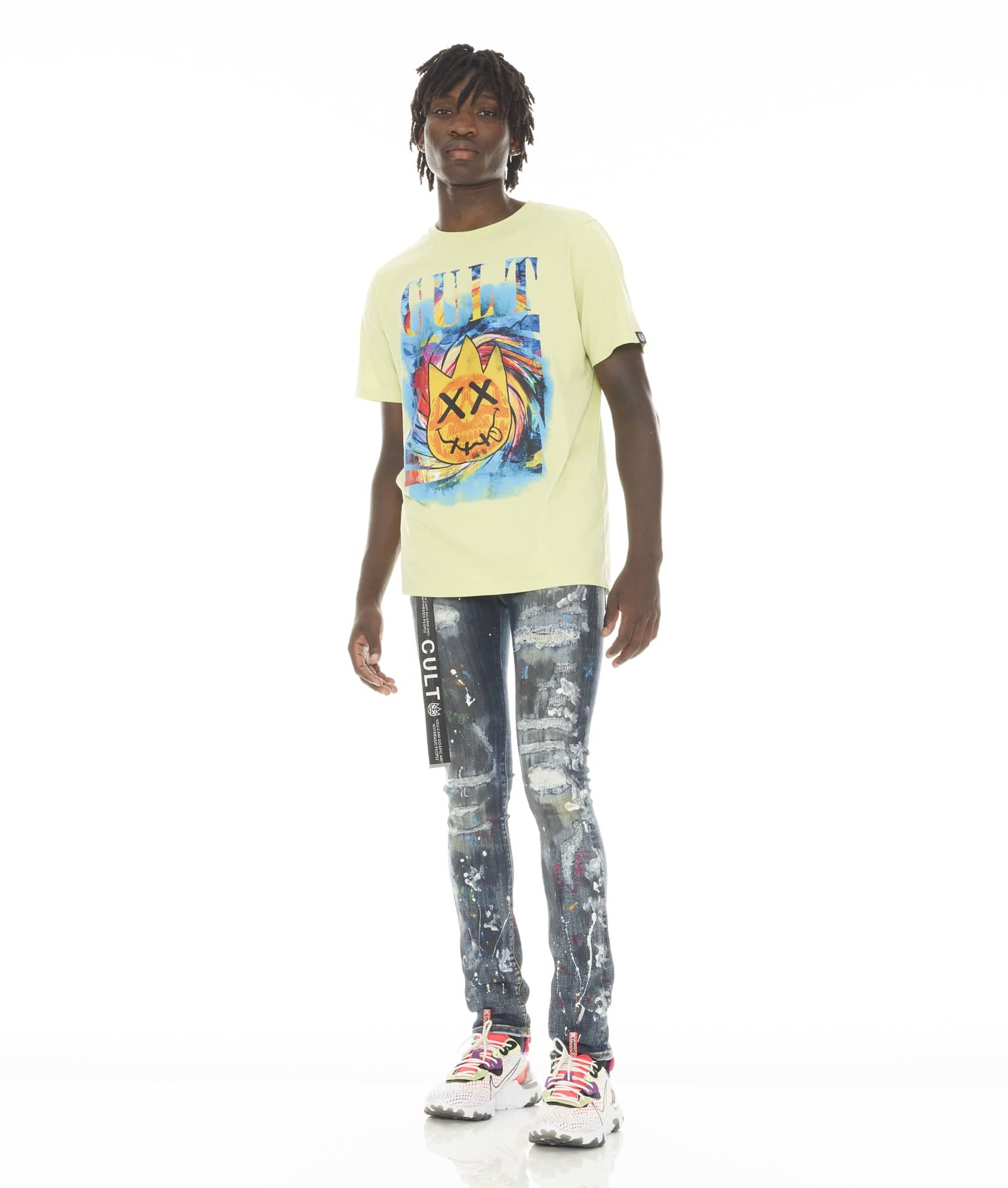 PUNK SUPER SKINNY STRETCH w/ACAI BELT IN CHAOS - Image 3