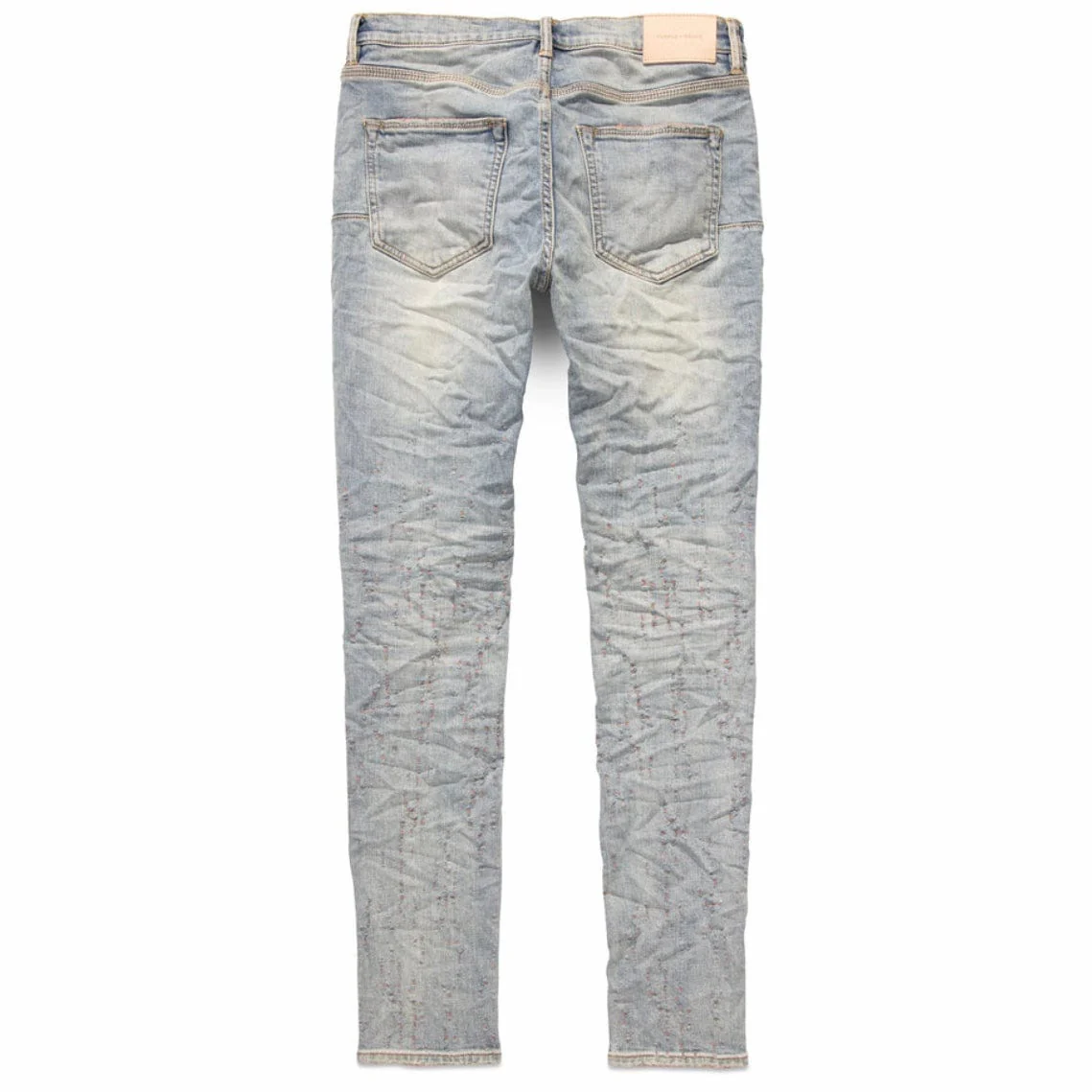 Purple Brand Color Weft Buckshot Jean (Light Indigo) P001-IRCW323 - Image 2