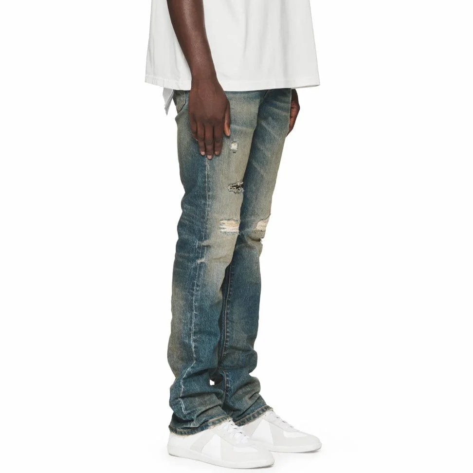 Purple Brand Flared Vintage Afterglow Denim (Mid Indigo) P004-FDVA224 - Image 2